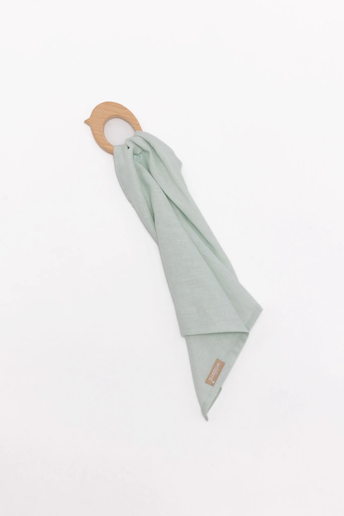 Damson - Linen + Maple Ring Teether